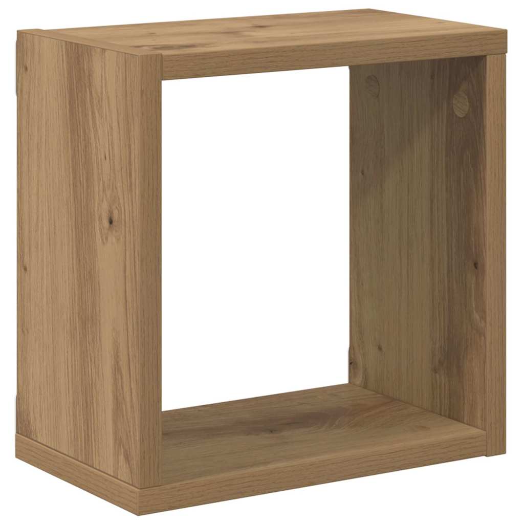 Wall shelves 2 pcs Artisan oak 26 x 15 x 26 cm
