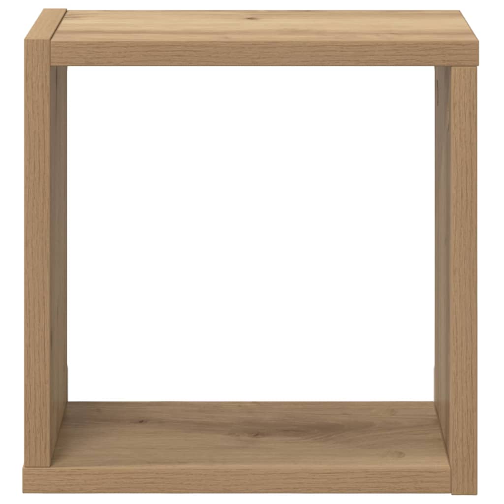 Wall shelves 2 pcs Artisan oak 26 x 15 x 26 cm