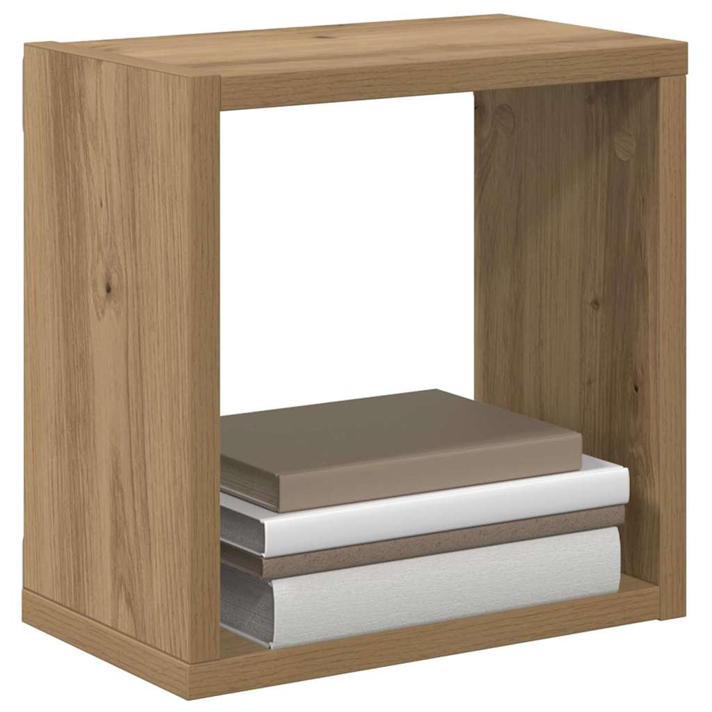 Wall shelves 2 pcs Artisan oak 26 x 15 x 26 cm