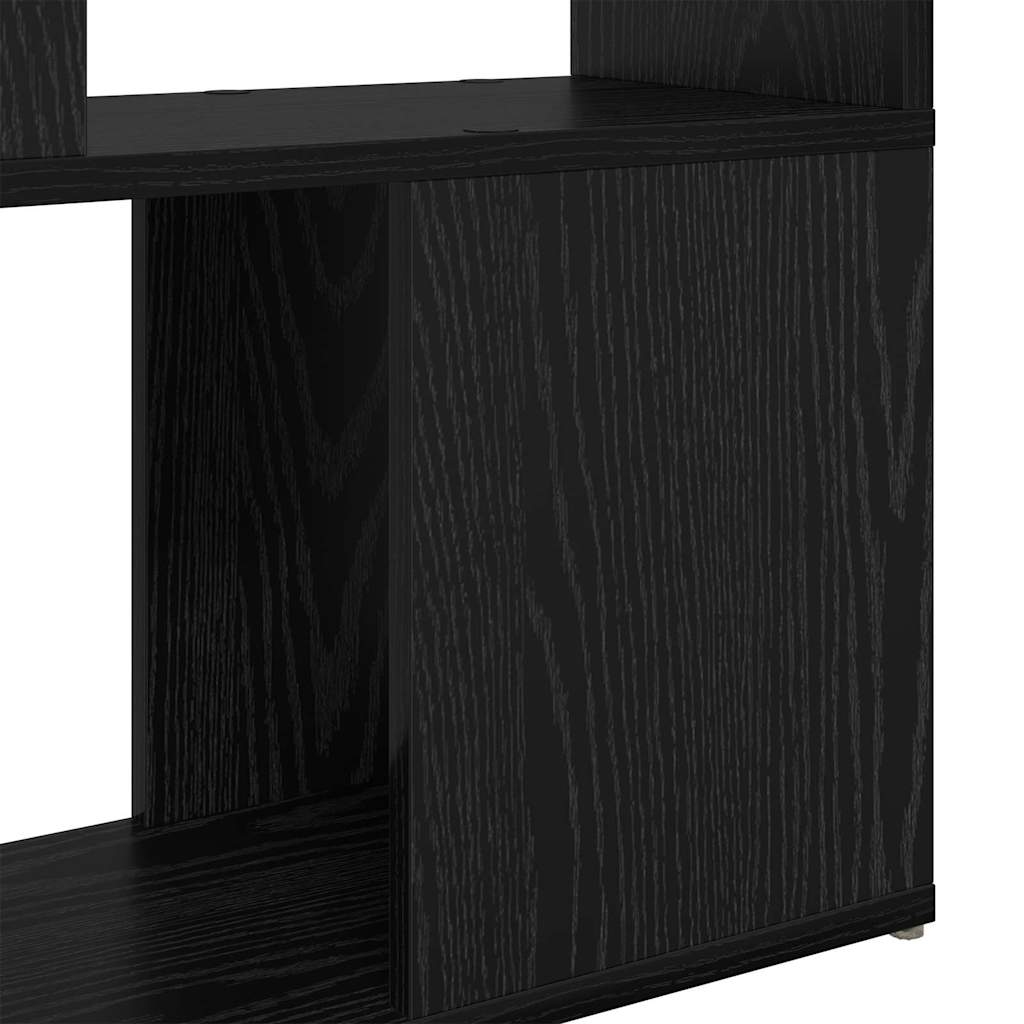TV skapju komplekts melns 60 x 24 x 125,5 cm