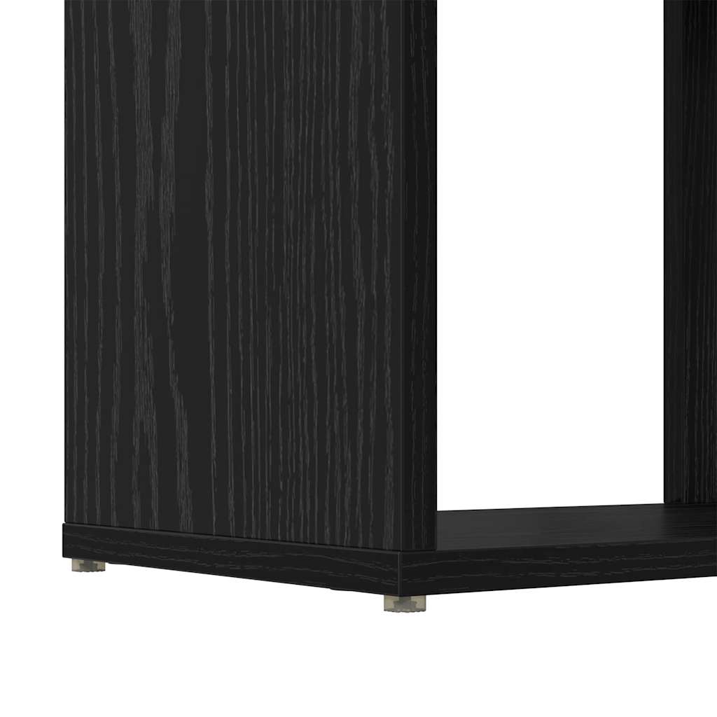 TV skapju komplekts melns 60 x 24 x 125,5 cm