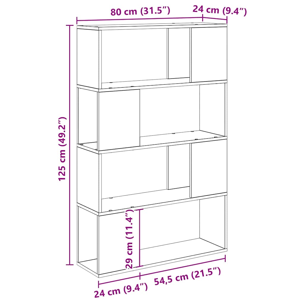 TV Cabinet Set Brown 80 x 24 x 125 cm Engineered wood