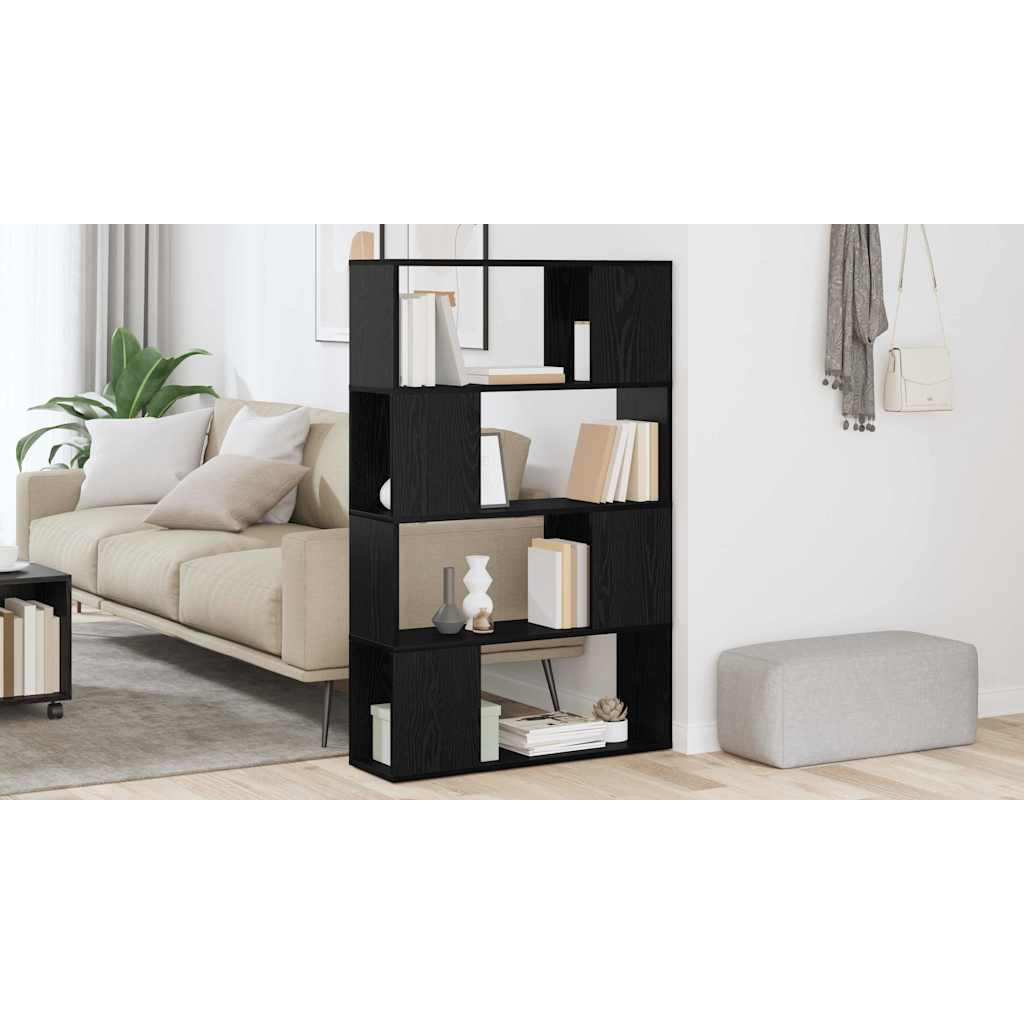 TV spintelių komplektas Juoda 80 x 24 x 125 cm Apdirbta mediena