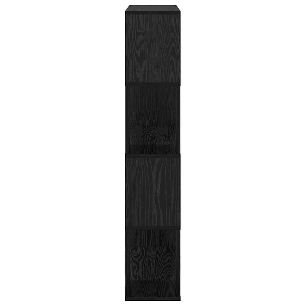 TV spintelių komplektas Juoda 80 x 24 x 125 cm Apdirbta mediena