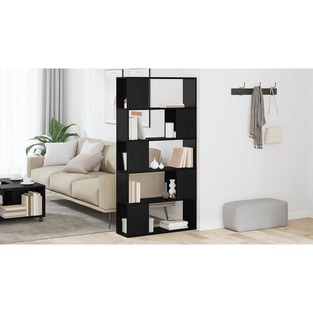 TV spintelių komplektas Juoda 80 x 24 x 156 cm Apdirbta mediena