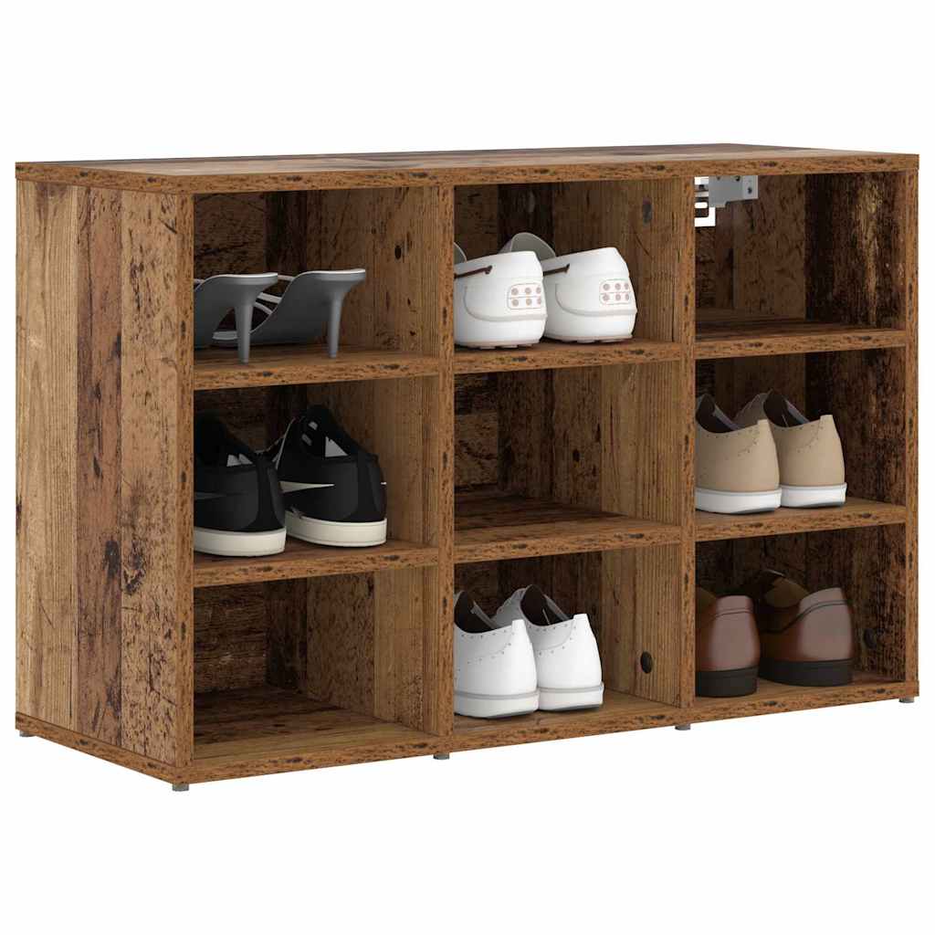 Shoe Cabinet Old Wood 77.5 x 30 x 51 cm Engineered Wood