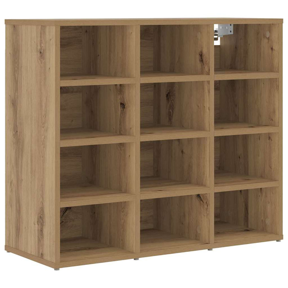 Shoe cabinet with shelf Artisan oak 77.5 x 30 x 67 cm