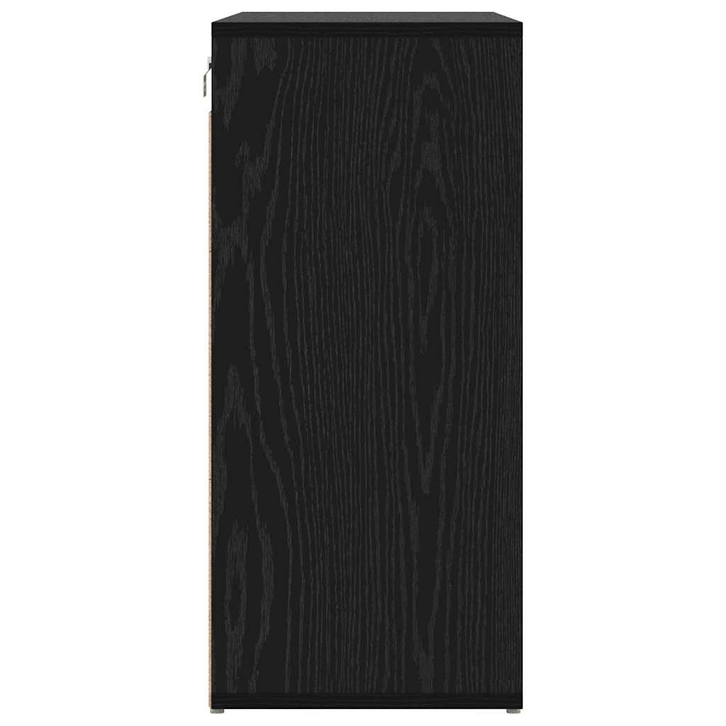 Apavu skapis Melnais ozols 77,5 x 30 x 67 cm Inženierijas koksne
