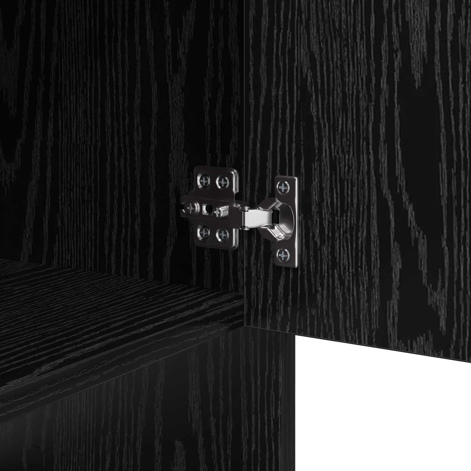 Black Kabalas Oak 97 x 29 x 75 cm Engineered wood