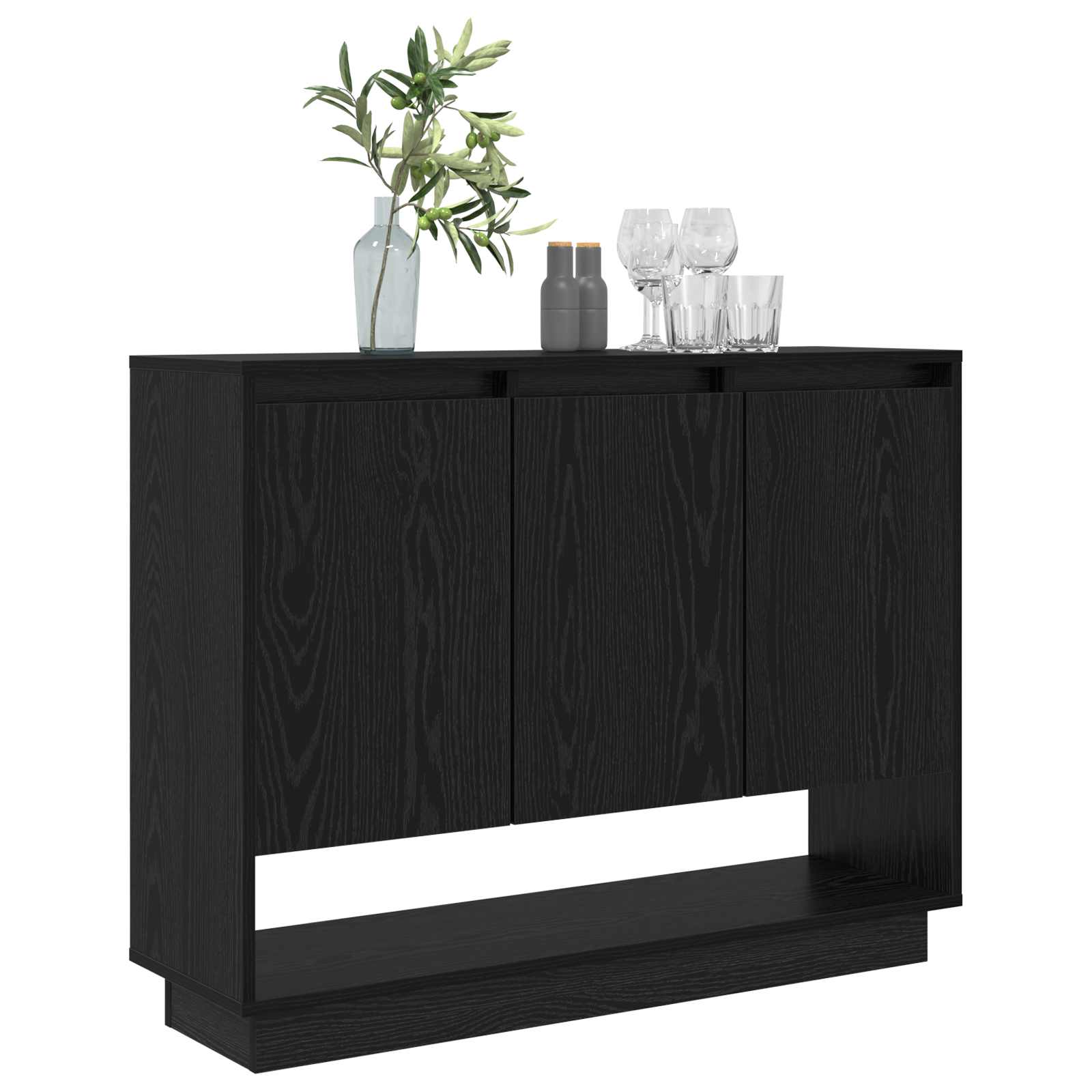 Black Kabalas Oak 97 x 29 x 75 cm Engineered wood