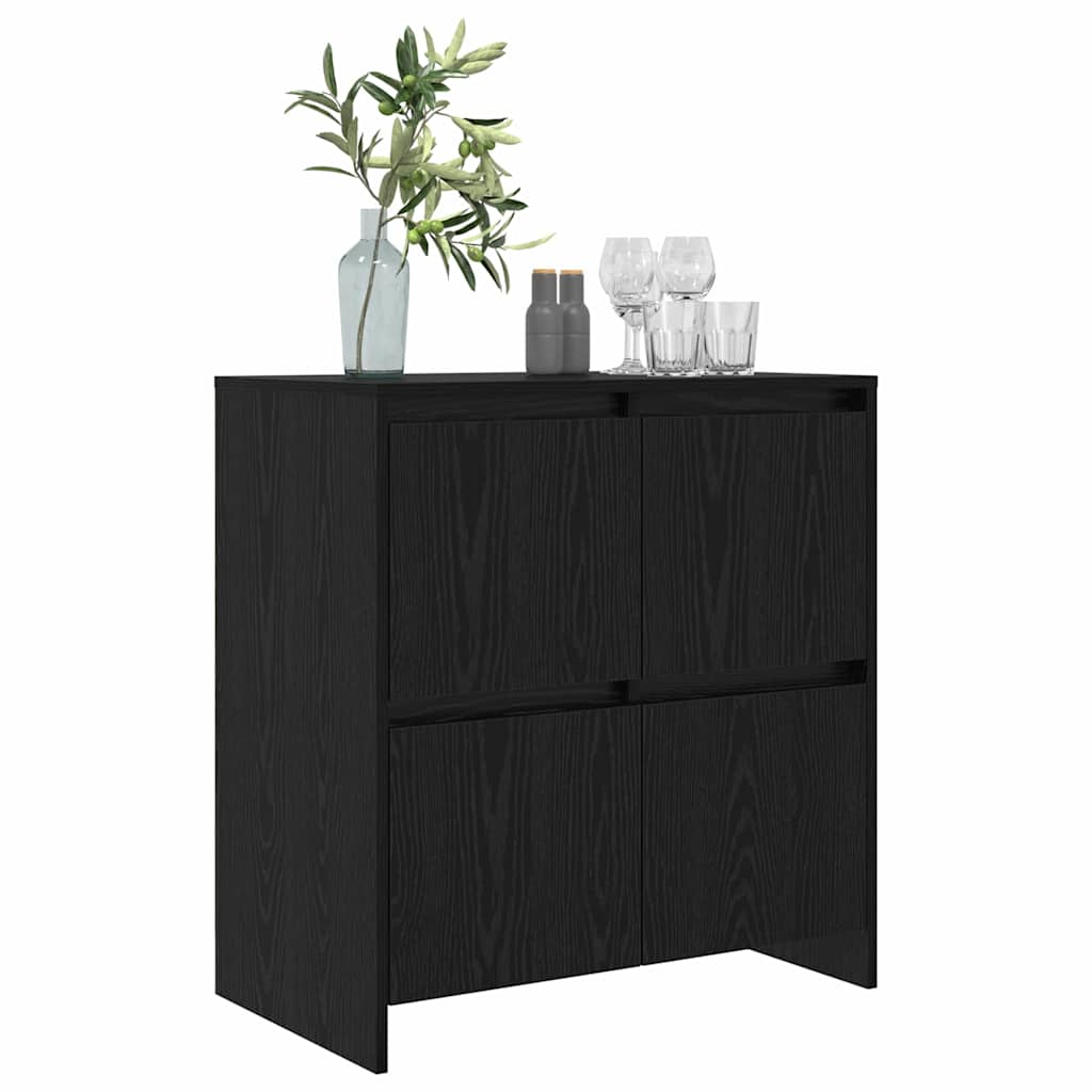 Kabalas juoda ąžuolo 70 x 41 x 75 cm Apdirbta mediena