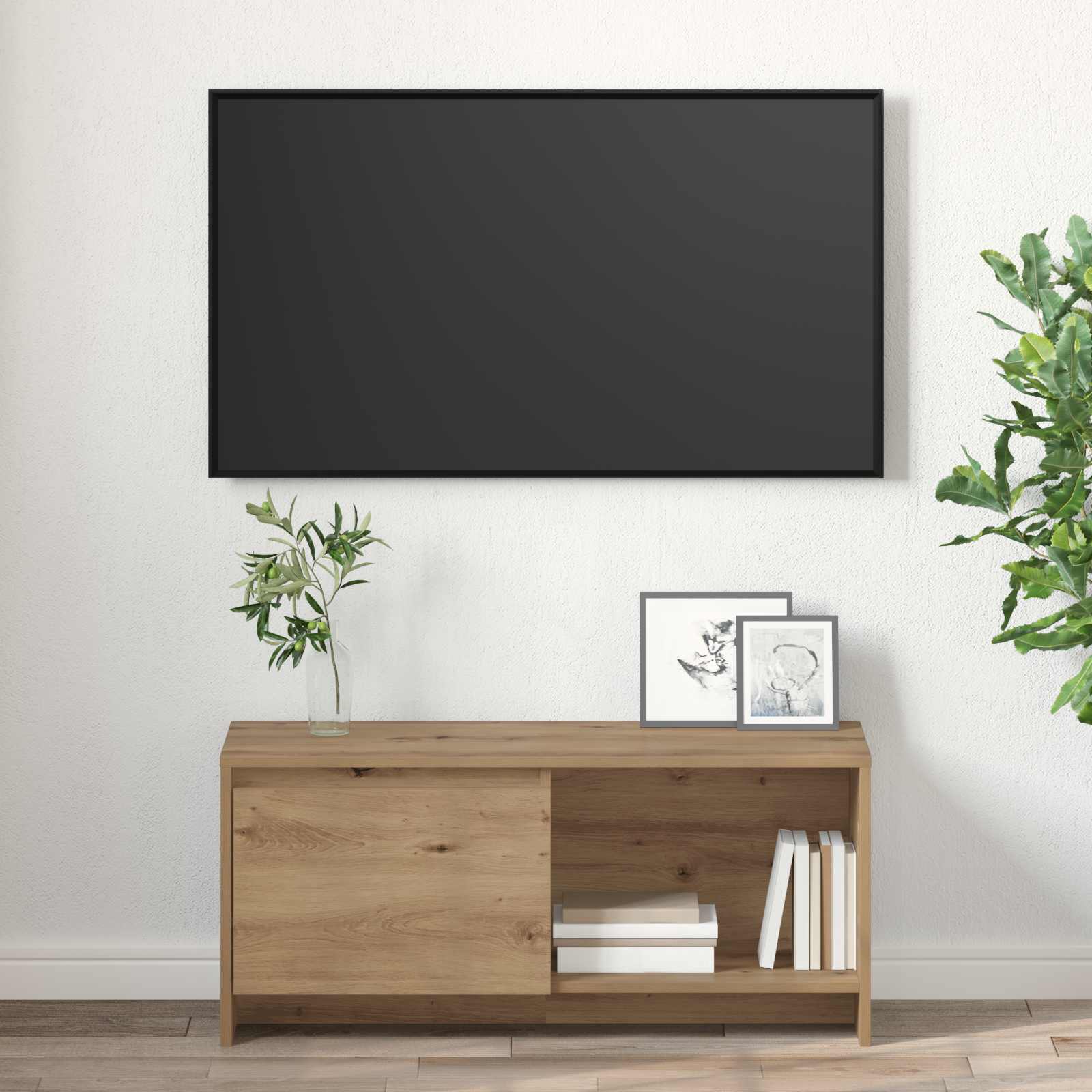 TV spintelių komplektas Amatininkų ąžuolas 90 x 35 x 40 cm
