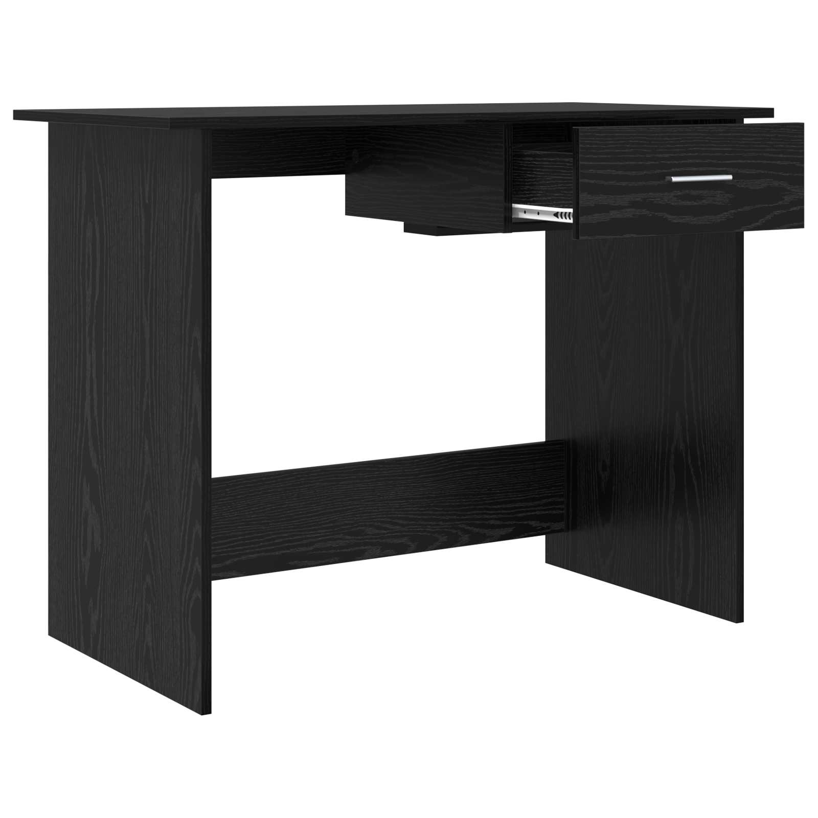 Table black oak 100 x 50 x 76 cm Engineered wood