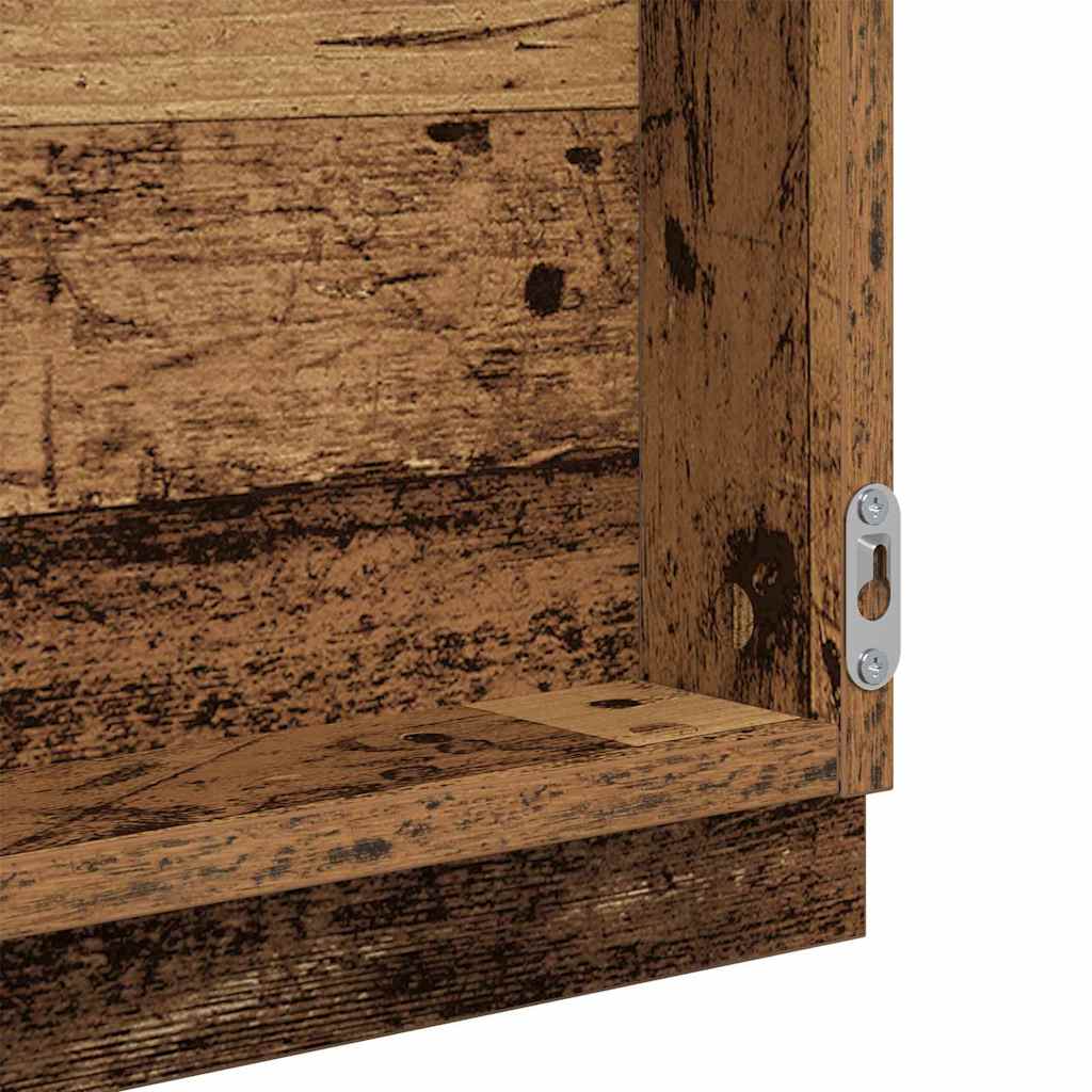 LED vonios veidrodis Senas medis 40x8.5x37 cm Apdirbtas medis
