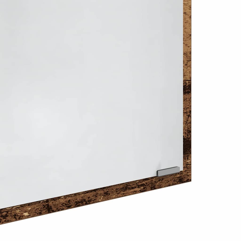 LED vonios veidrodis Senas medis 40x8.5x37 cm Apdirbtas medis