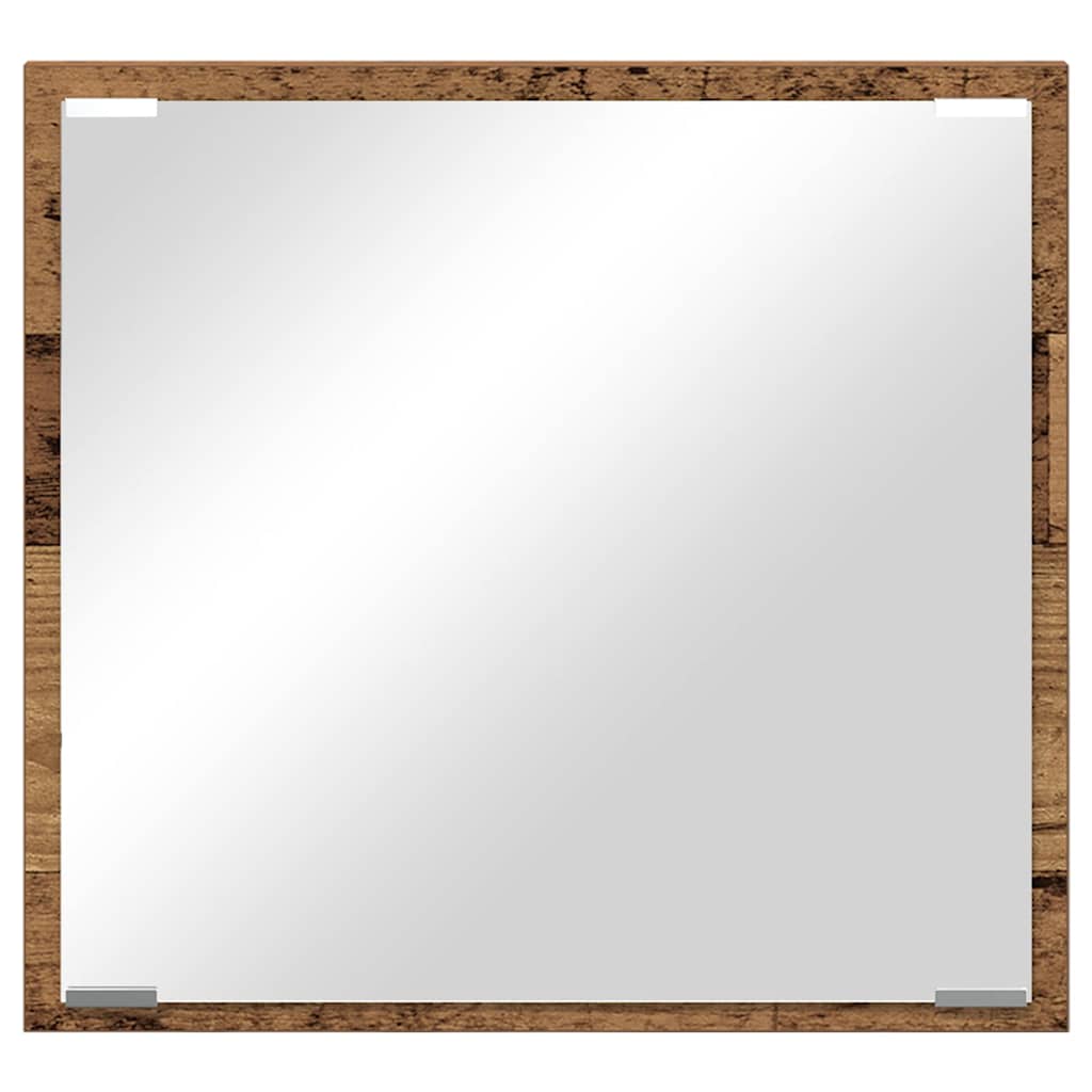 LED vonios veidrodis Senas medis 40x8.5x37 cm Apdirbtas medis