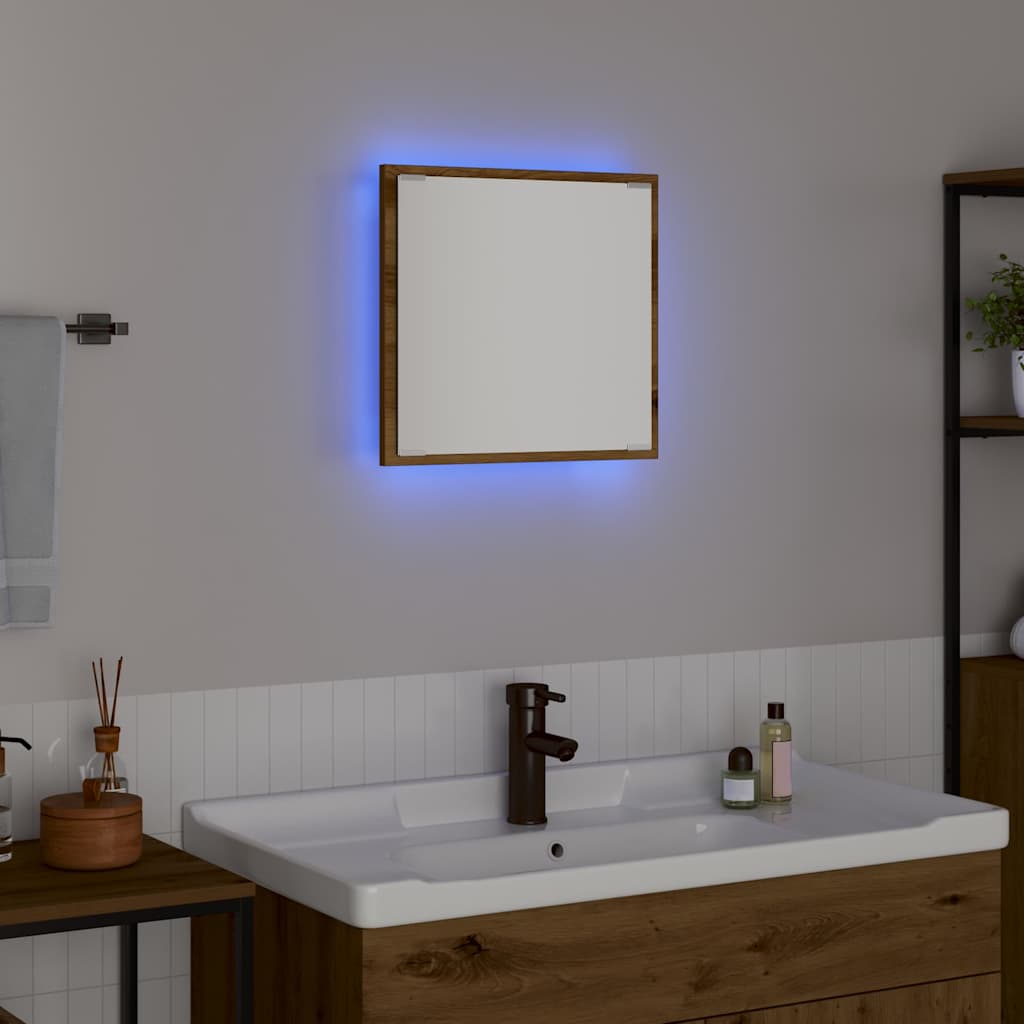 LED vannas istabas spogulis artisano ozols 40 x 8,5 x 37 cm