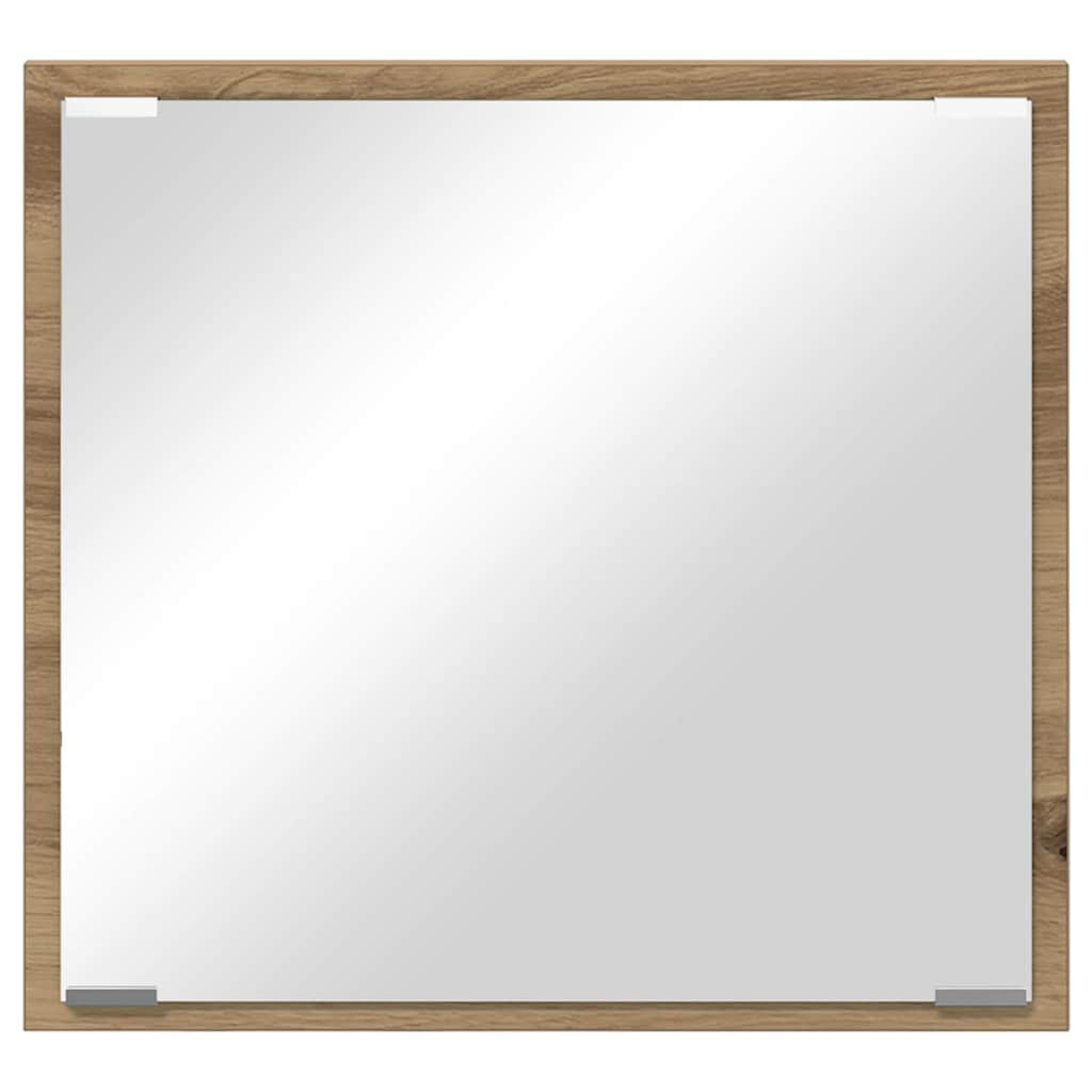 LED vonios veidrodis Ąžuolas 40x8.5x37 cm Inžinerinė mediena
