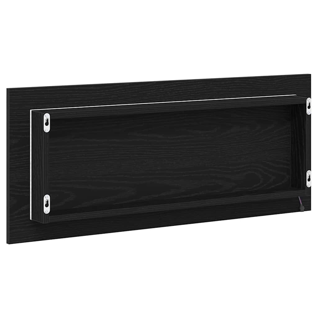 Spogulis Melns ozols 90 x 8,5 x 37 cm Inženierijas koksne