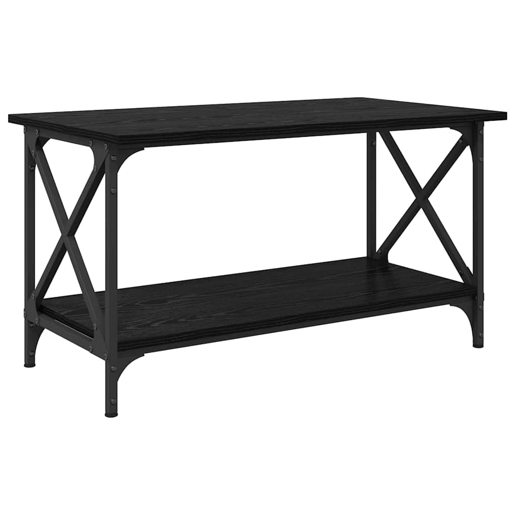 Kafijas galdiņš melns ozols 80 x 45 x 45.5 cm Apstrādāta koksne