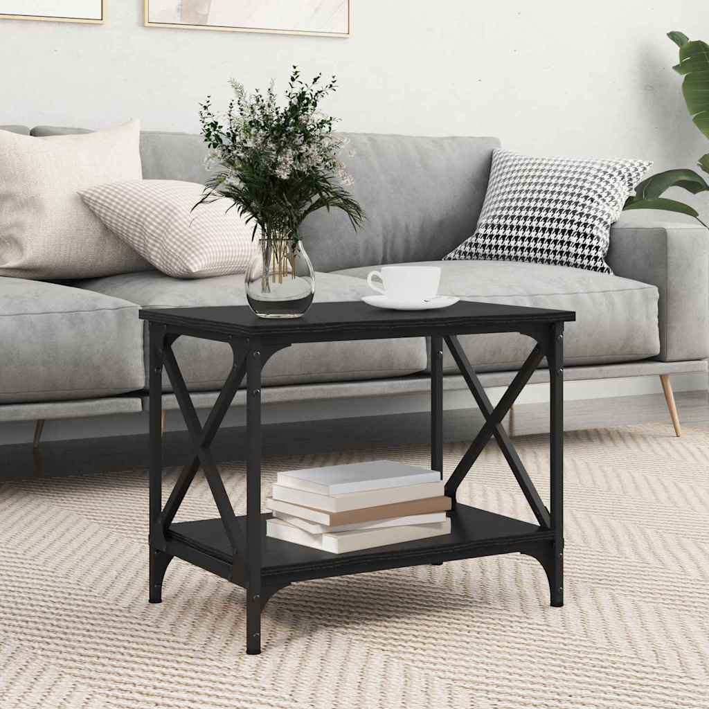 Side table black oak