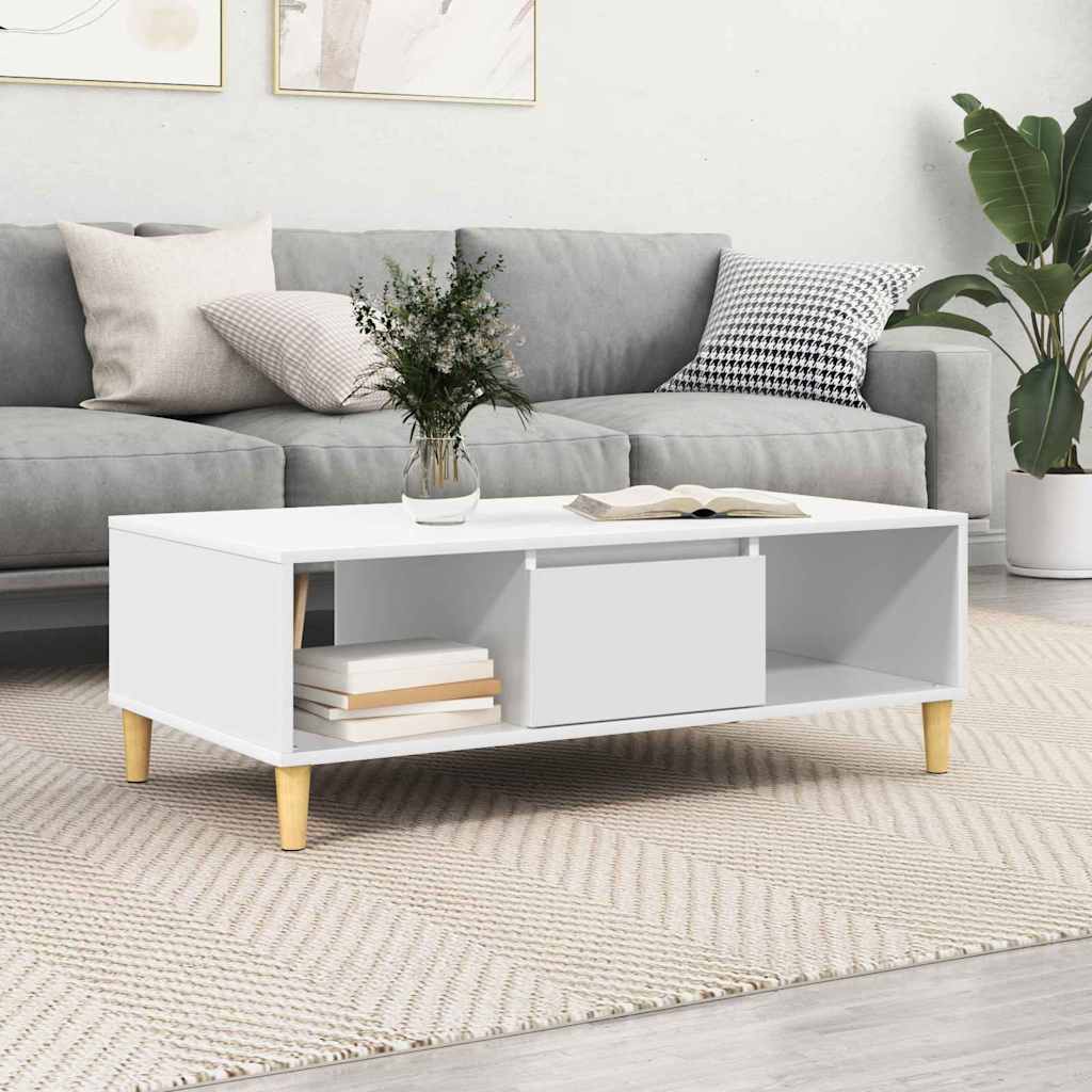 Coffee table White 102 x 55 x 35 cm