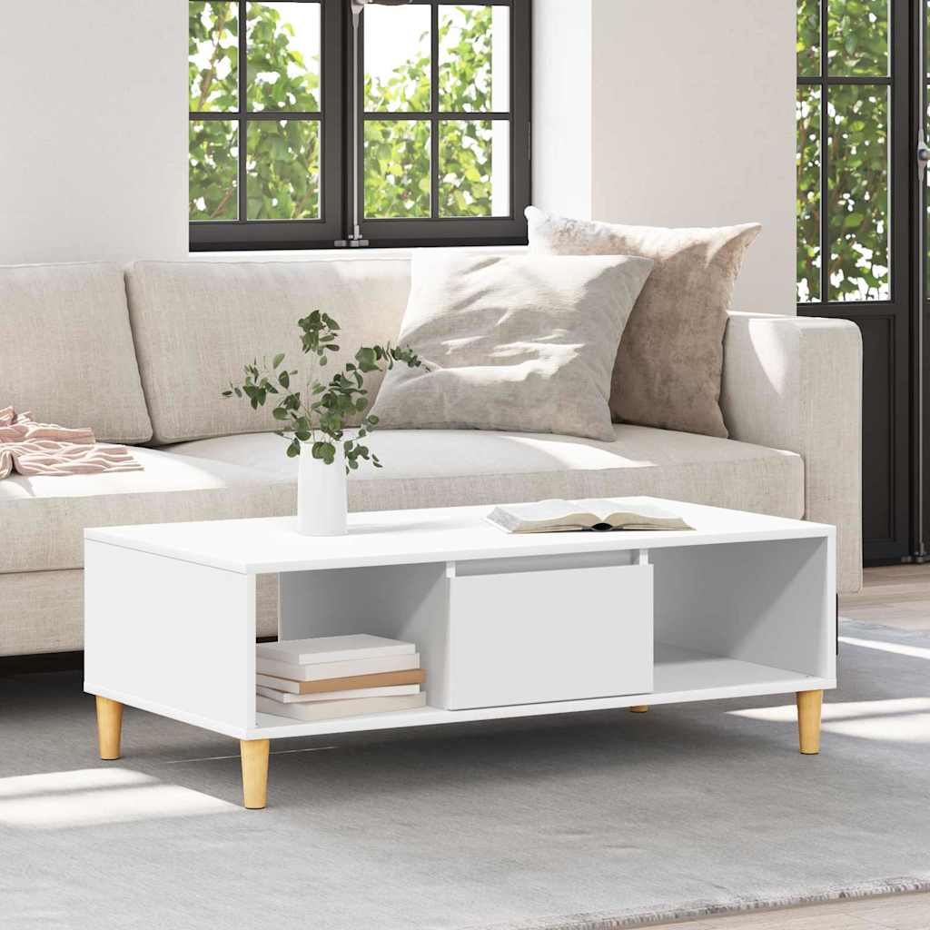 Coffee table White 102 x 55 x 35 cm