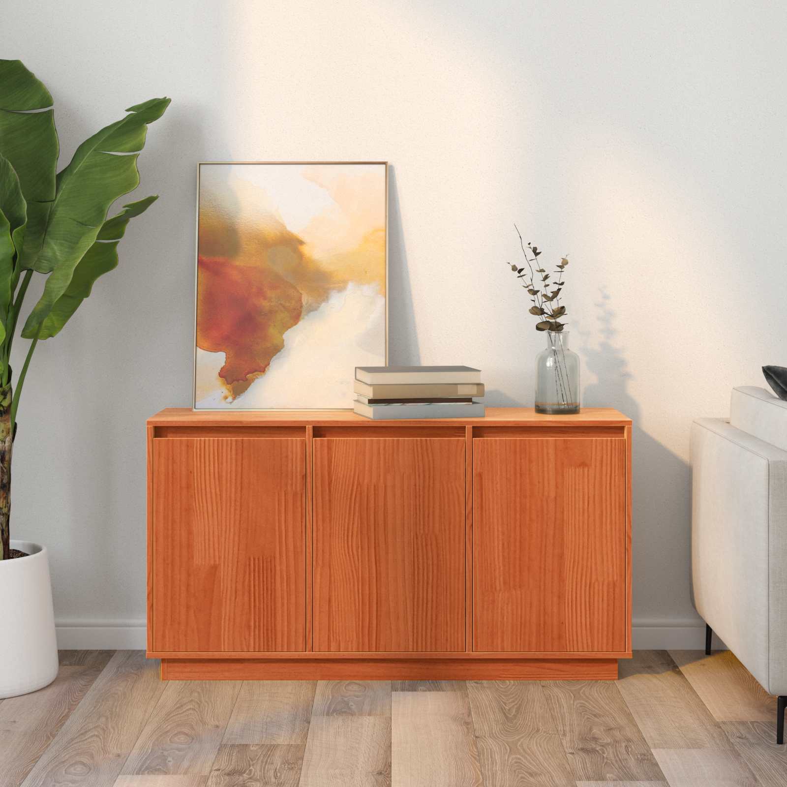 Kabalas Brūnais ozols 111 x 34 x 60 cm Masīva priedes koksne
