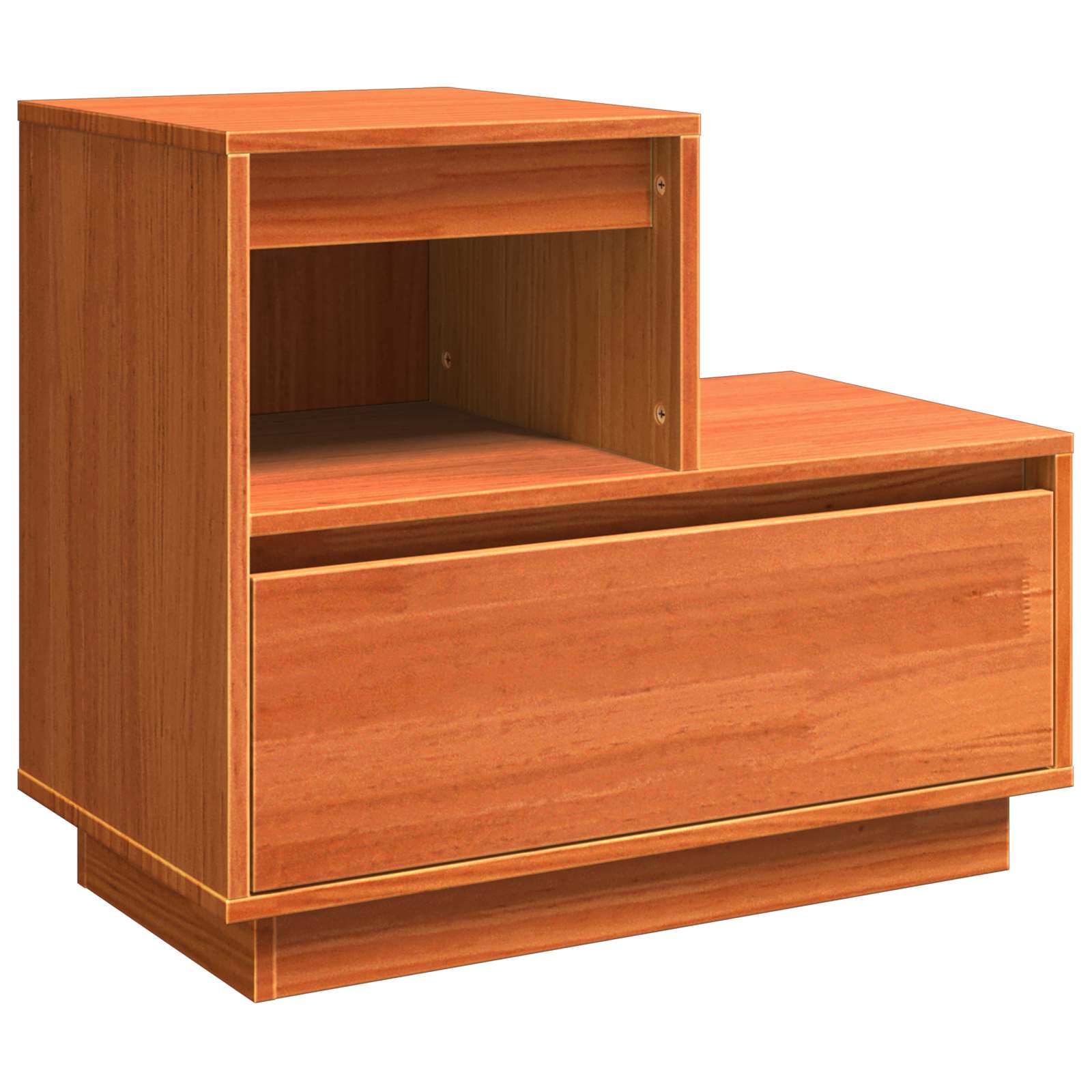 Šalia lovos spintelė 2 pcs Vaško ruda 60 x 34 x 51 cm
