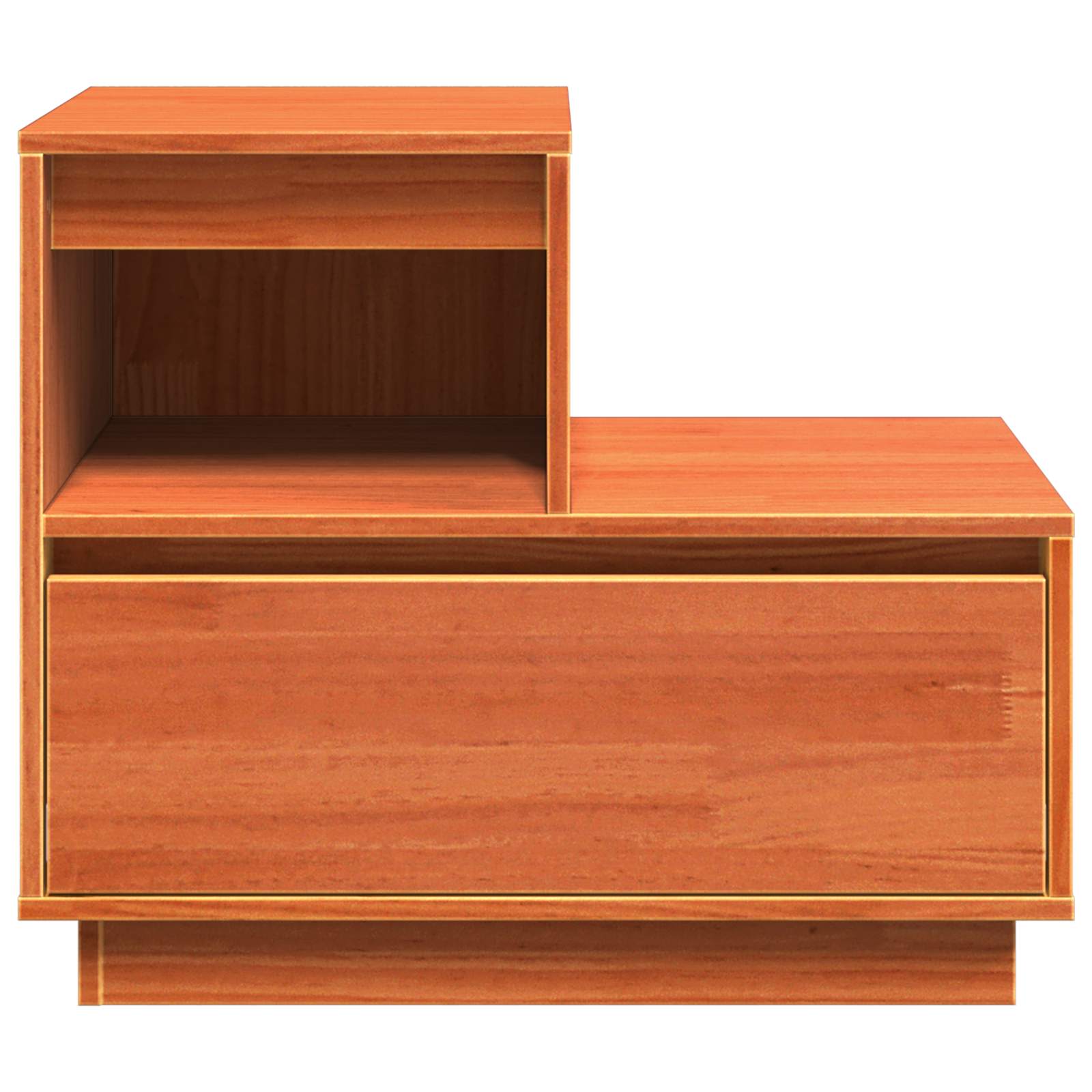 Šalia lovos spintelė 2 pcs Vaško ruda 60 x 34 x 51 cm