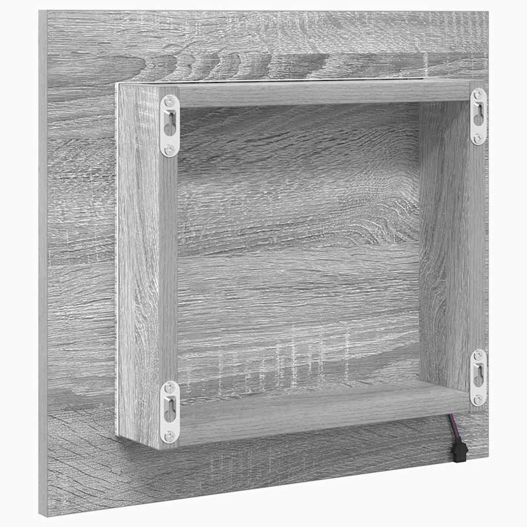 LED vannasistabas spogulis Pelēks Sonoma 40 x 8.5 x 37 cm