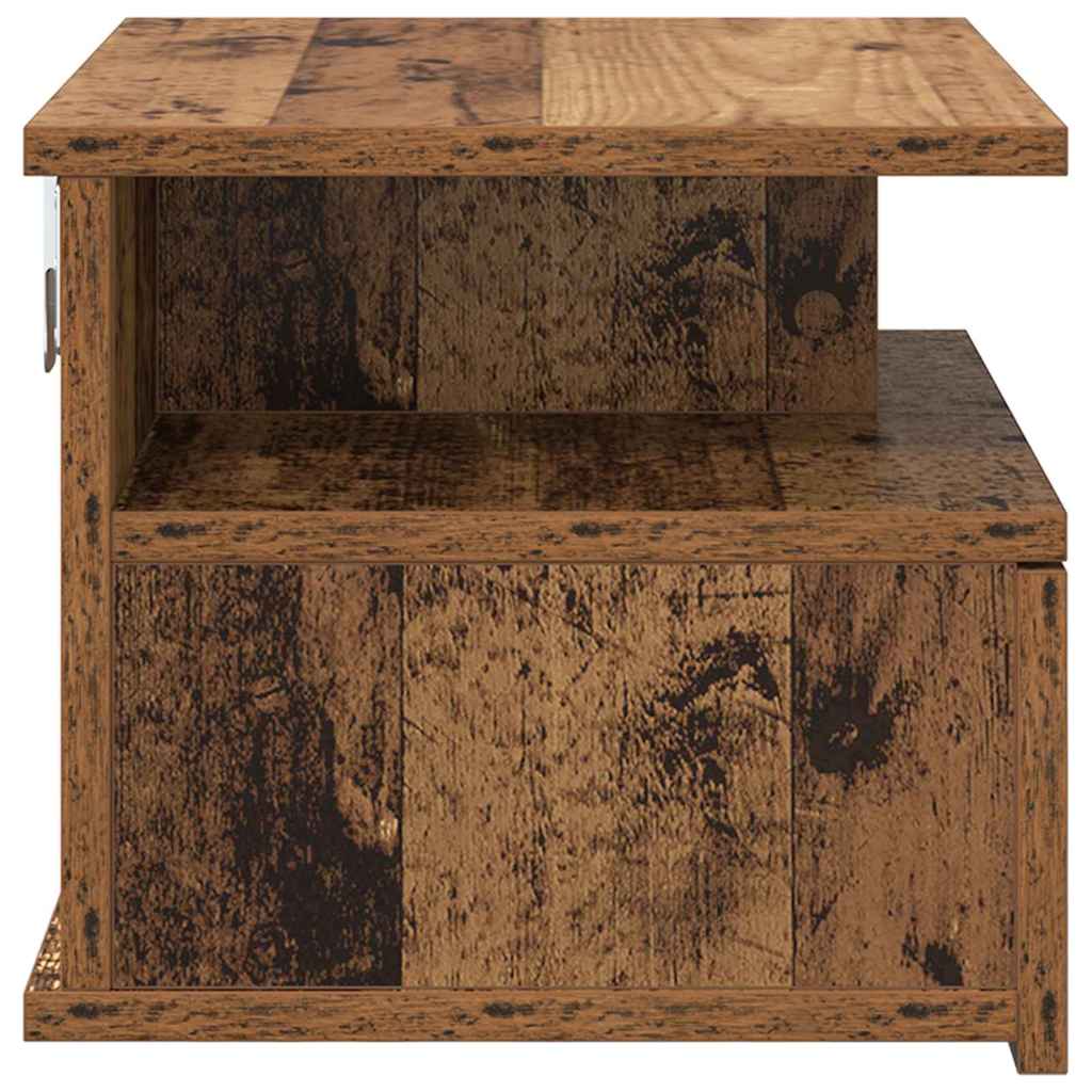 Floating Nightstands with Drawer 2 pcs Old Wood