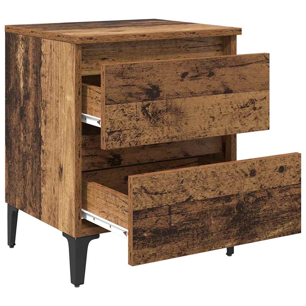 Šalia lovos spintelė 2 pcs Sena mediena 40 x 35 x 50 cm