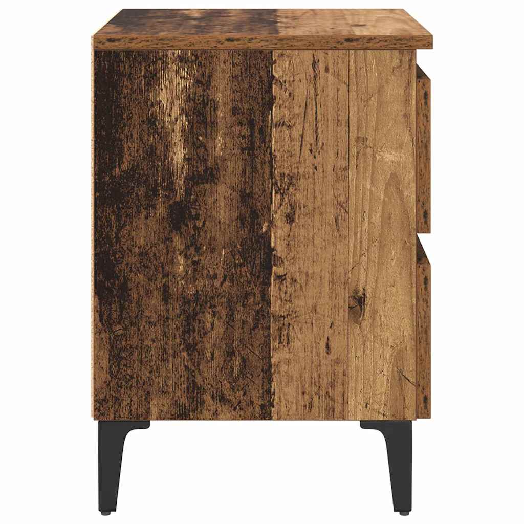 Šalia lovos spintelė 2 pcs Sena mediena 40 x 35 x 50 cm