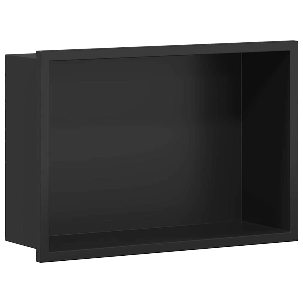 Dušo niša Juoda 30 x 20 x 9,5 cm Nerūdijantis Plienas