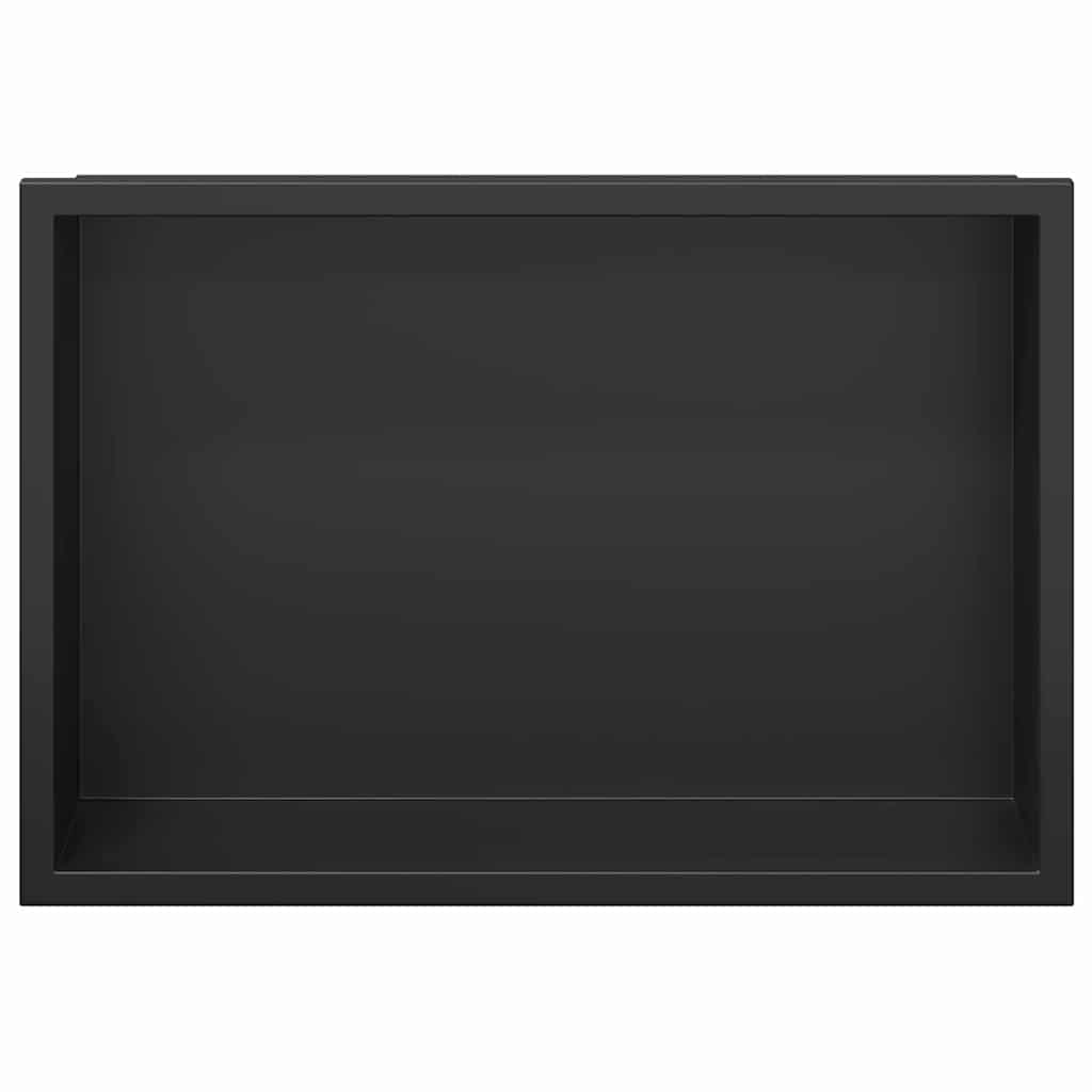 Dušo niša Juoda 30 x 20 x 9,5 cm Nerūdijantis Plienas