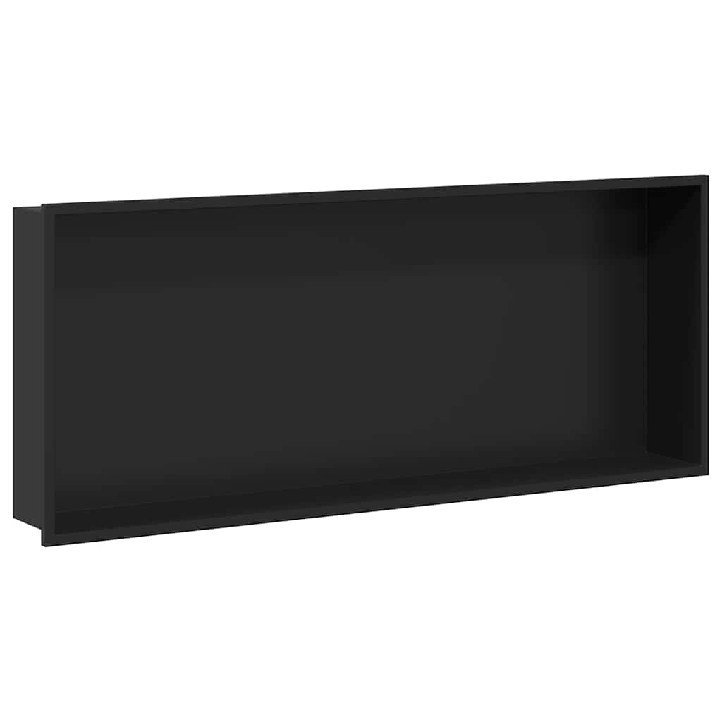Dušo niša Juoda 75 x 30 x 9.5 cm Nerūdijantis Plienas