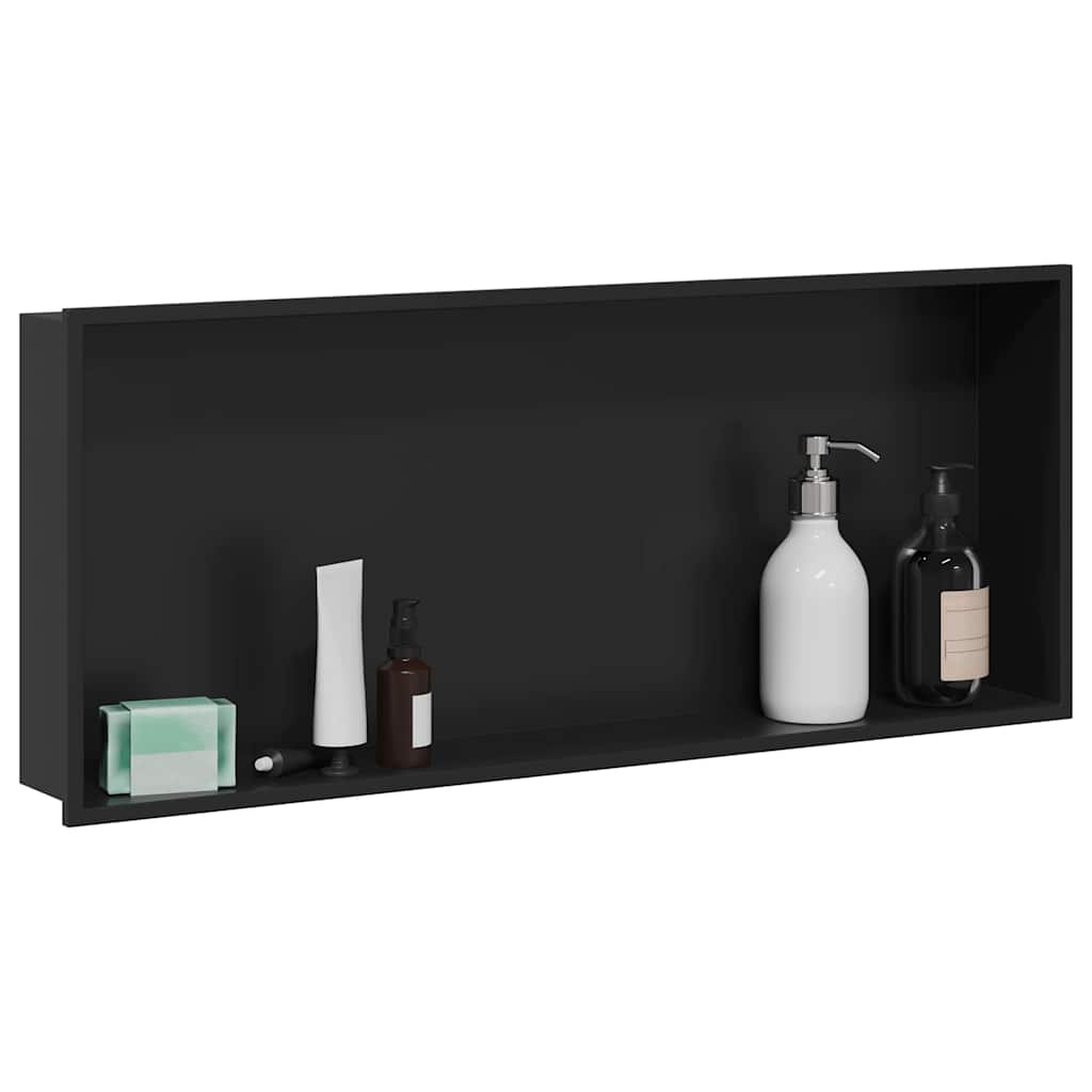 Dušo niša Juoda 75 x 30 x 9.5 cm Nerūdijantis Plienas