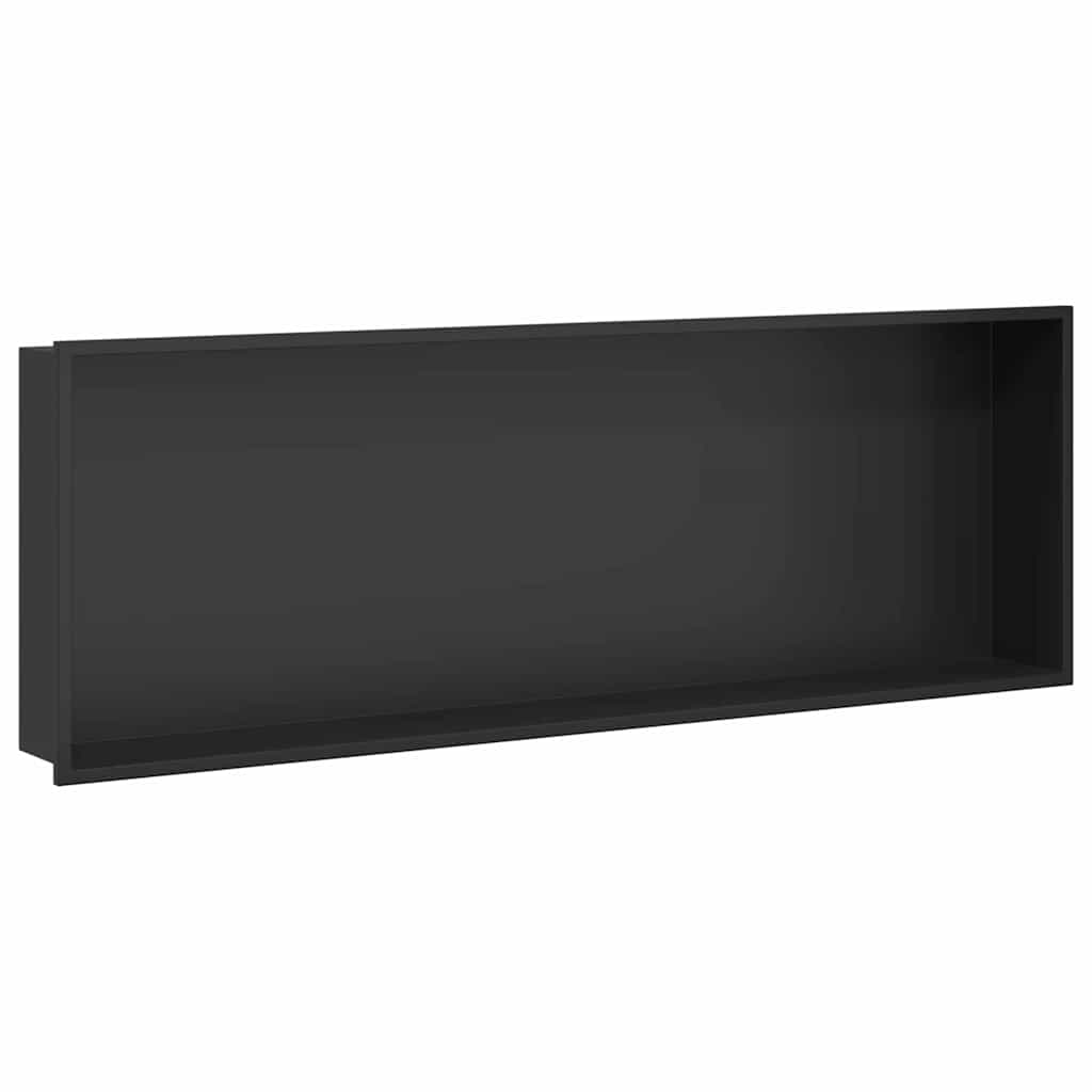 Dušo niša Juoda 90 x 30 x 9.5 cm Nerūdijantis Plienas