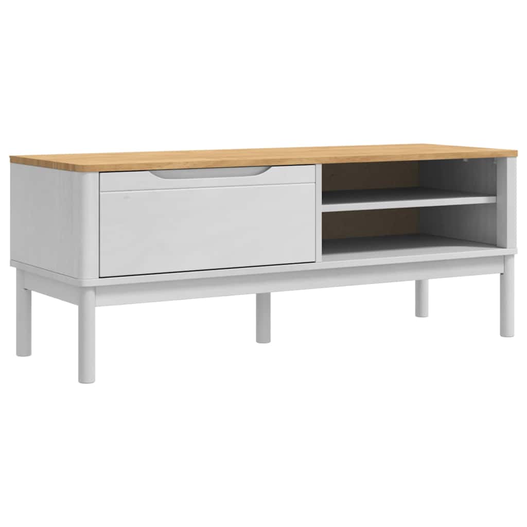 Koridoriaus suolelis Balta 115 x 40 x 45 cm Kietas pušies medis