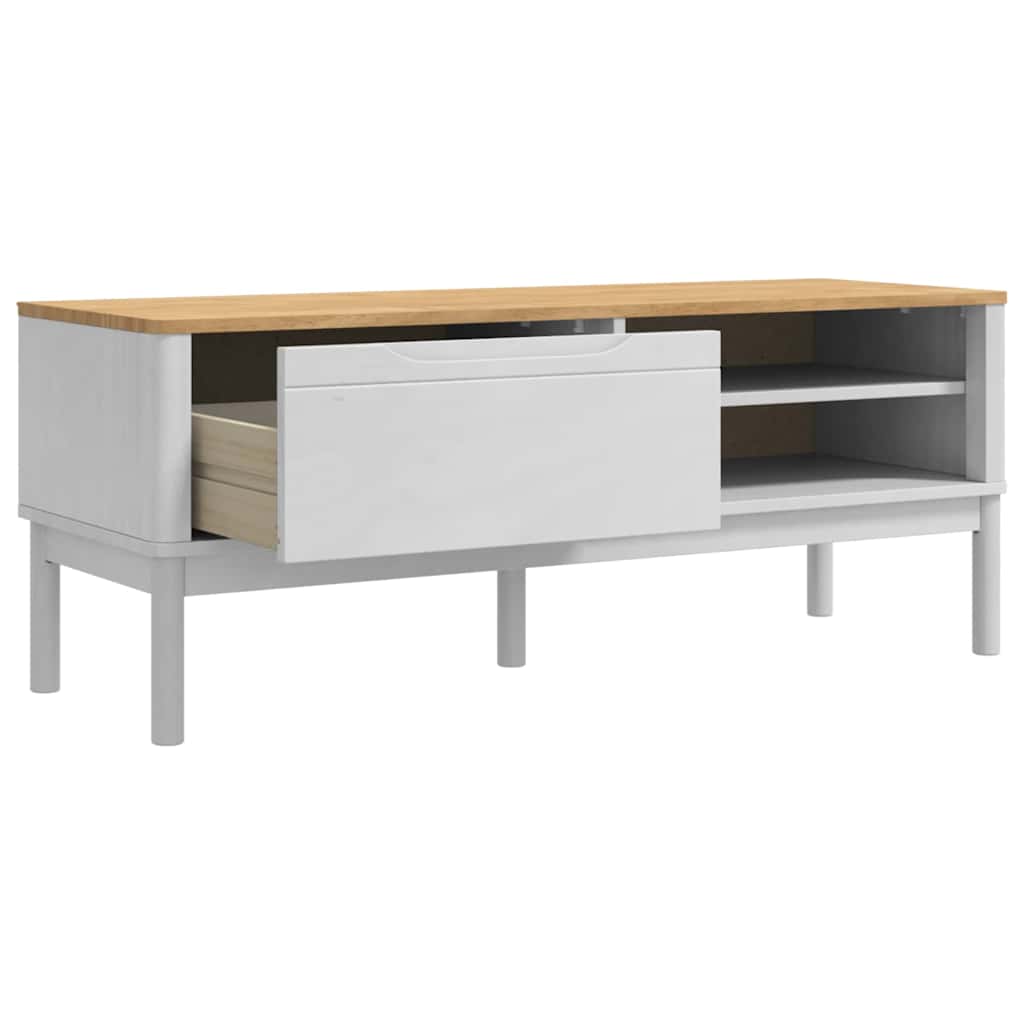 Koridoriaus suolelis Balta 115 x 40 x 45 cm Kietas pušies medis