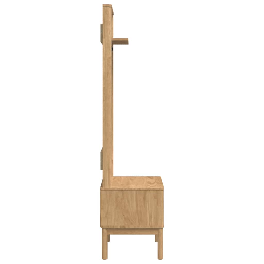 Hallway cabinet FLORO Waxed brown 50 x 40 x 158 cm