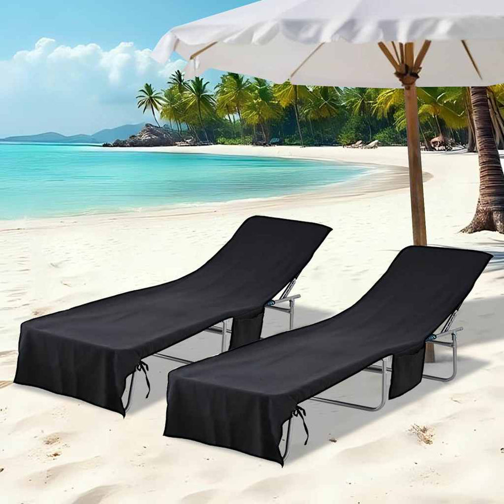Gulinčio rankšluosčiai 2 pcs Juoda 210 x 75 cm