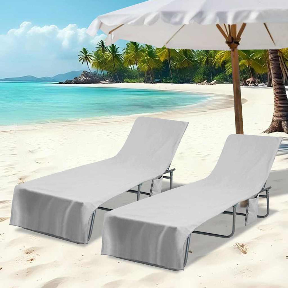Gulinčio rankšluosčiai 2 pcs Pilka 210 x 75 cm