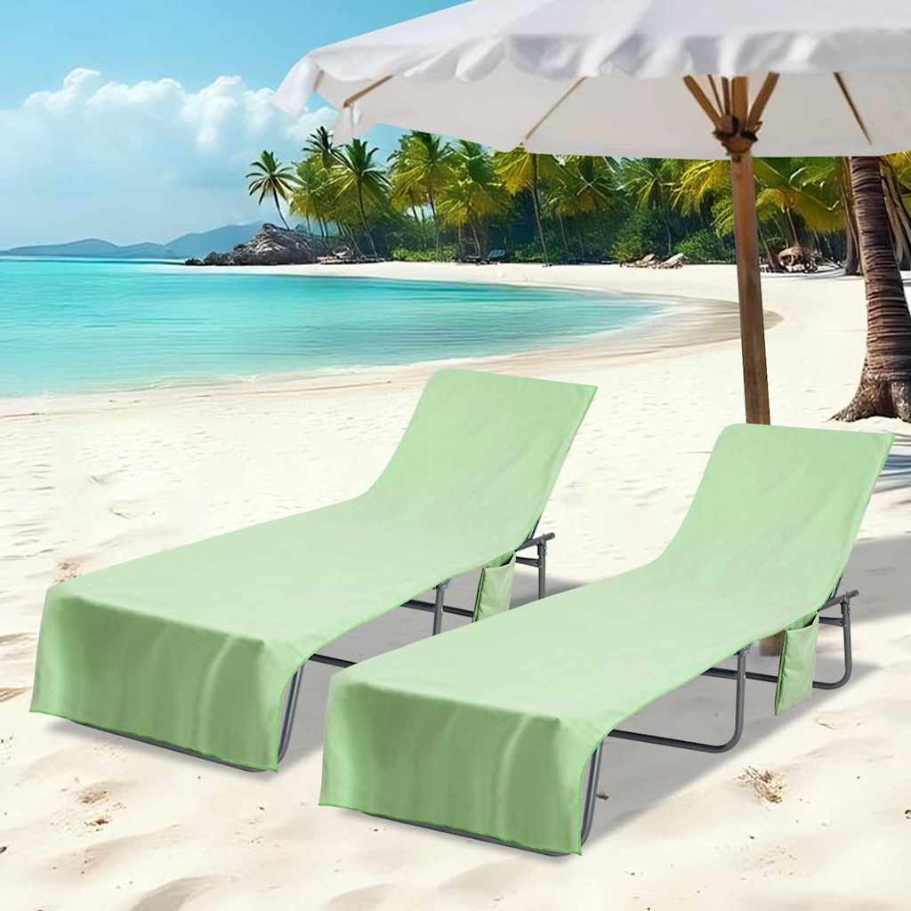 Gulinčio rankšluosčiai 2 pcs Žalia 210 x 75 cm