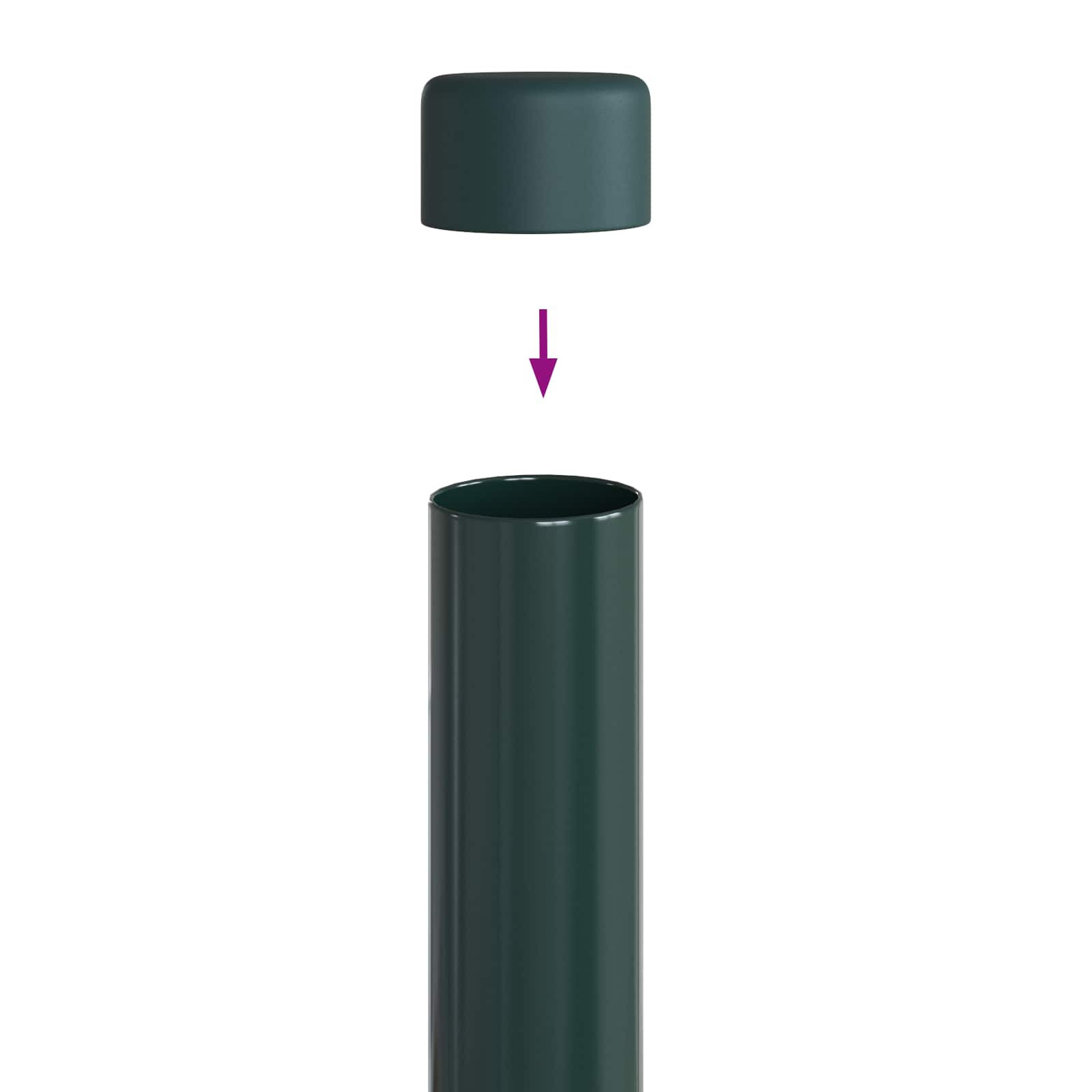 Tvorelės stulpas 12 pcs Žalia 70 cm