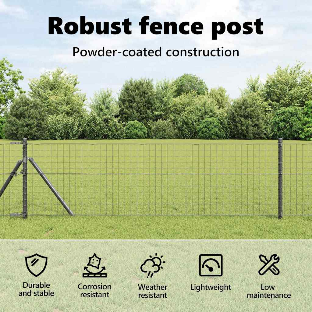 Tvorelės stulpas 12 pcs Pilka 110 cm