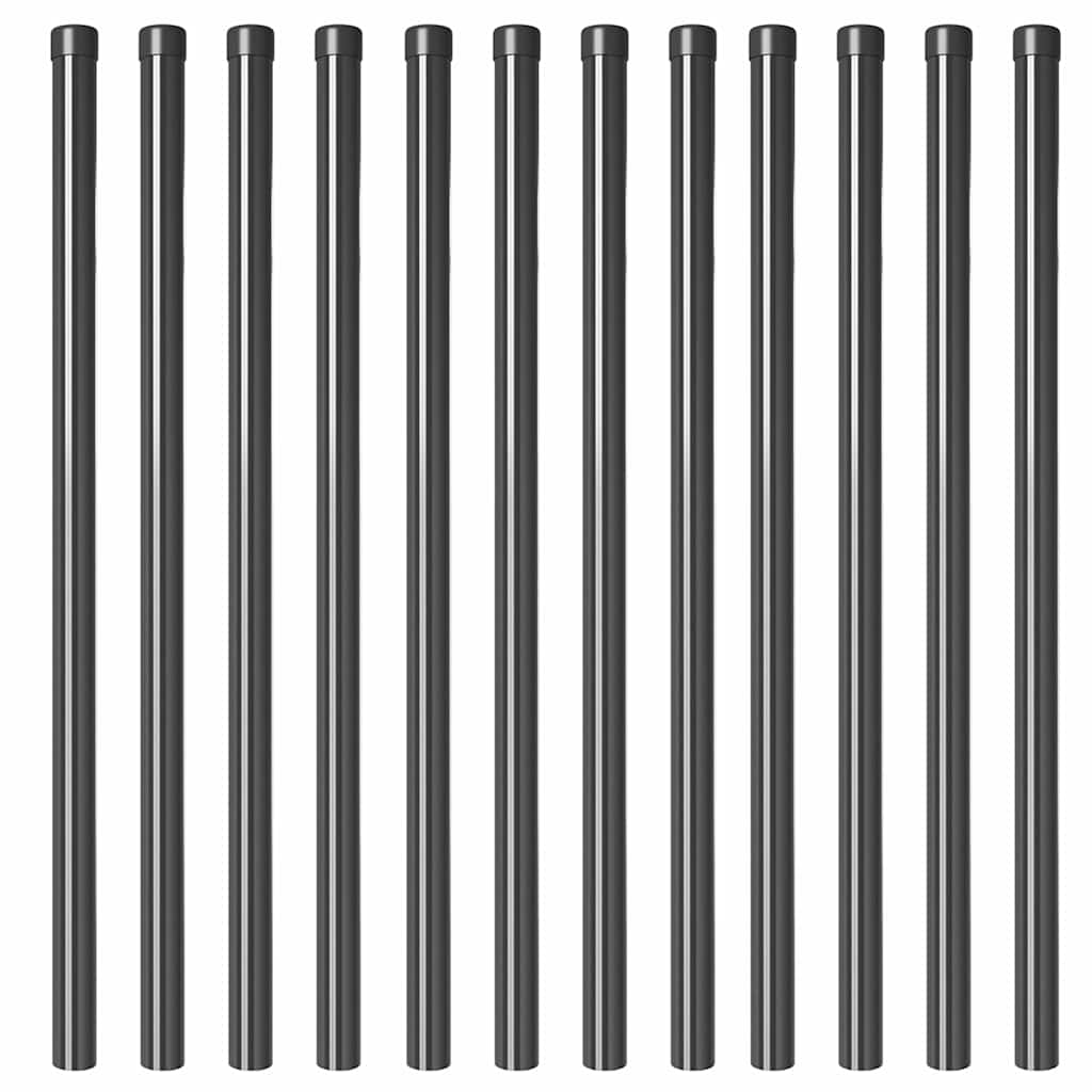 Tvorelės stulpas 12 pcs Pilka 110 cm