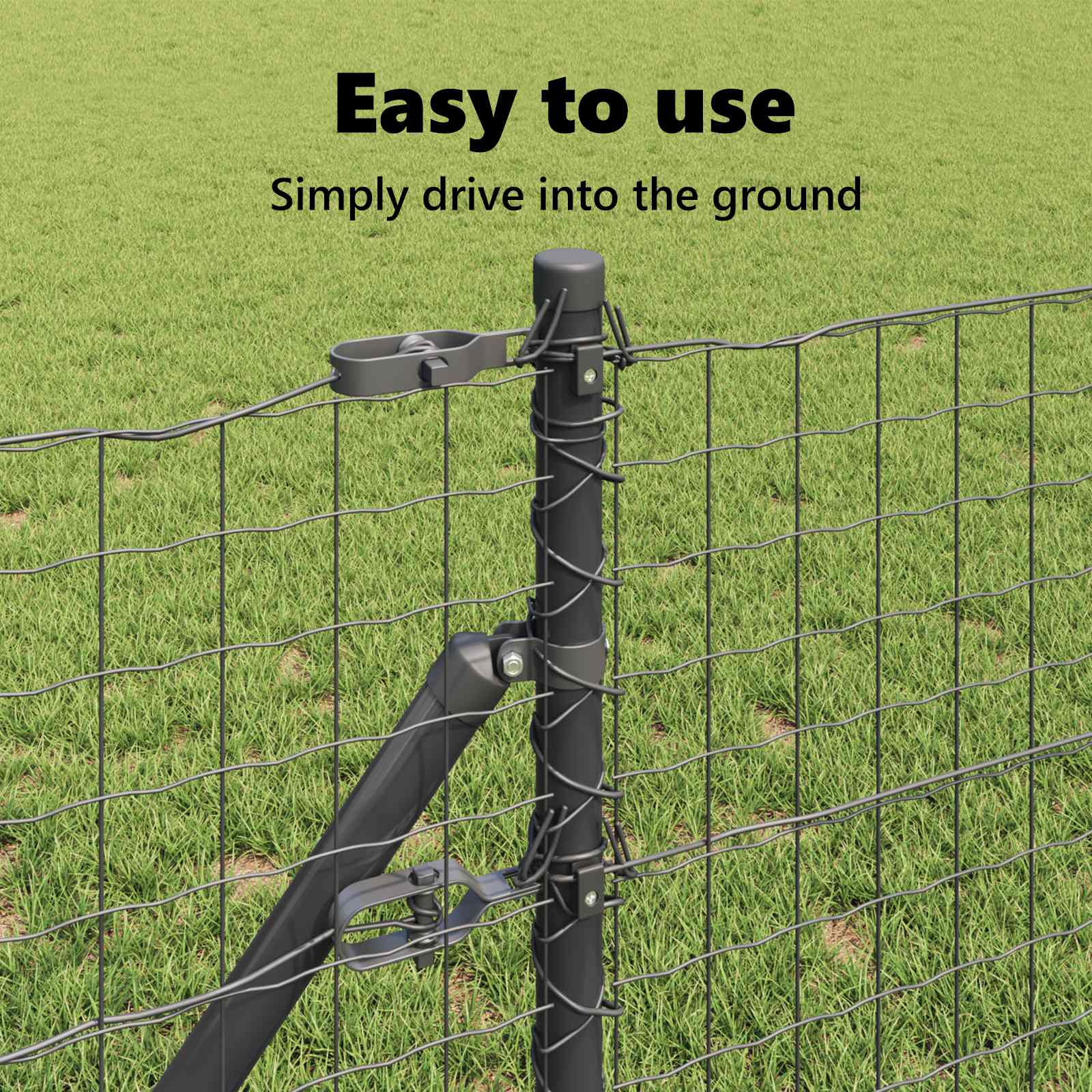 Tvorelės stulpas 12 pcs Pilka 120 cm