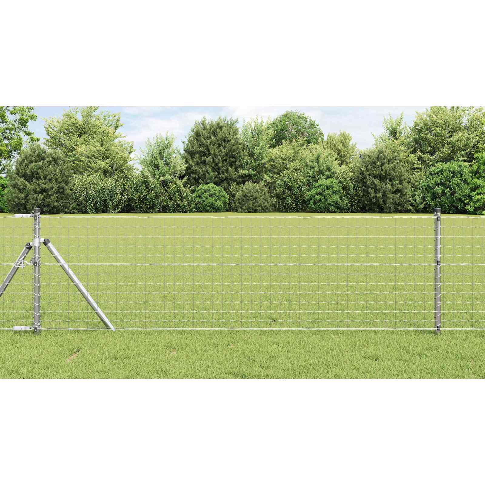 Tvorelės stulpas 12 pcs Sidabro 70 cm
